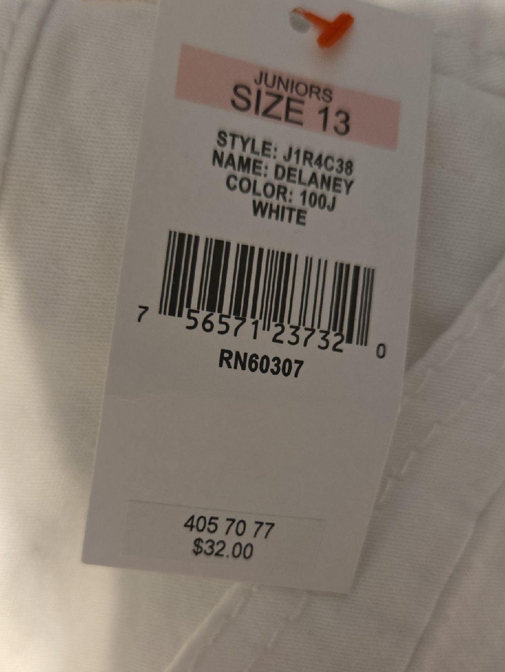 UNIONBAY White Delaney Jean Shorts Sz 13 NWT - Picture 7 of 7